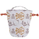 Abstract pattern geometric backgrounds   Drawstring Bucket Bag View1