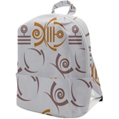 Abstract Pattern Geometric Backgrounds   Zip Up Backpack by Eskimos