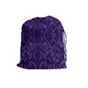 Abstract pattern geometric backgrounds   Drawstring Pouch (Large) View1
