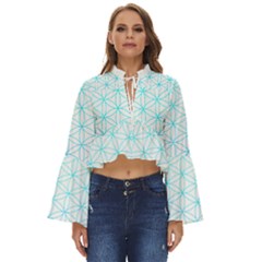 Flower Of Life  Boho Long Bell Sleeve Top by tony4urban