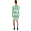 Abstract pattern geometric backgrounds   Asymmetric Cut-Out Shift Dress View2