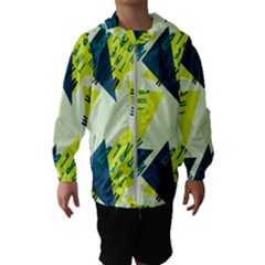Abstract Pattern Geometric Backgrounds   Kids  Hooded Windbreaker by Eskimos