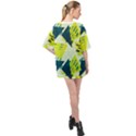 Abstract pattern geometric backgrounds   Oversized Chiffon Top View2