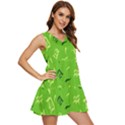 Abstract pattern geometric backgrounds   Tiered Sleeveless Mini Dress View2