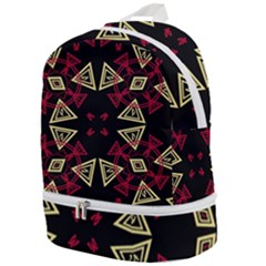 Abstract Pattern Geometric Backgrounds   Zip Bottom Backpack by Eskimos