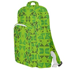 Abstract Pattern Geometric Backgrounds   Double Compartment Backpack by Eskimos