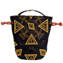 Abstract pattern geometric backgrounds   Drawstring Bucket Bag View2