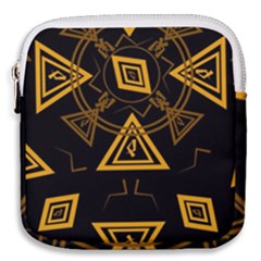 Abstract Pattern Geometric Backgrounds   Mini Square Pouch by Eskimos