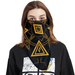 Abstract Pattern Geometric Backgrounds   Face Covering Bandana (triangle) by Eskimos