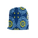 Abstract pattern geometric backgrounds   Drawstring Pouch (Large) View1