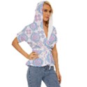 Abstract pattern geometric backgrounds   Lightweight Drawstring Hooded Top View3