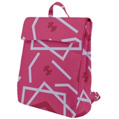 Abstract Pattern Geometric Backgrounds   Flap Top Backpack by Eskimos