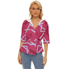 Abstract Pattern Geometric Backgrounds   Lightweight Drawstring Hooded Top by Eskimos