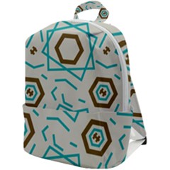 Abstract Pattern Geometric Backgrounds   Zip Up Backpack by Eskimos