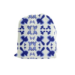 Abstract Pattern Geometric Backgrounds   Drawstring Pouch (large) by Eskimos