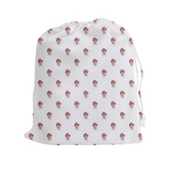 Weird Fantasy Bird Drawing Motif Pattern Drawstring Pouch (2xl) by dflcprintsclothing