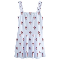 Weird Fantasy Bird Drawing Motif Pattern Kids  Layered Skirt Swimsuit by dflcprintsclothing
