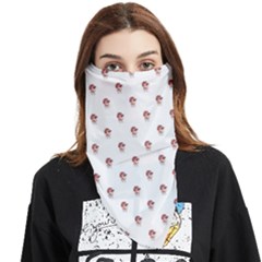 Weird Fantasy Bird Drawing Motif Pattern Face Covering Bandana (triangle) by dflcprintsclothing