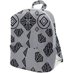 Abstract Pattern Geometric Backgrounds   Zip Up Backpack by Eskimos