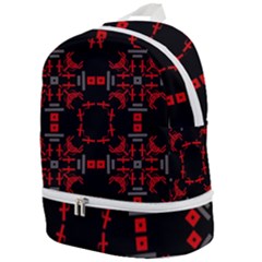 Abstract Pattern Geometric Backgrounds   Zip Bottom Backpack by Eskimos