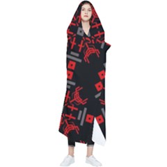 Abstract Pattern Geometric Backgrounds   Wearable Blanket by Eskimos