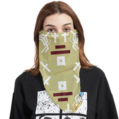 Abstract Pattern Geometric Backgrounds   Face Covering Bandana (triangle) by Eskimos