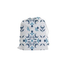 Abstract Pattern Geometric Backgrounds   Drawstring Pouch (small) by Eskimos