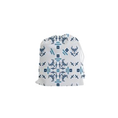 Abstract Pattern Geometric Backgrounds   Drawstring Pouch (xs) by Eskimos