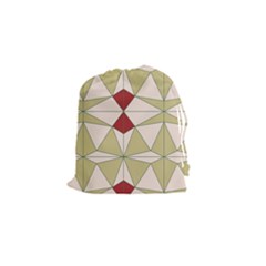 Abstract Pattern Geometric Backgrounds   Drawstring Pouch (small) by Eskimos