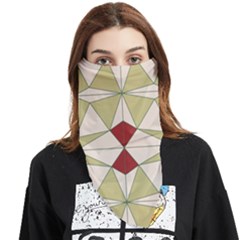 Abstract Pattern Geometric Backgrounds   Face Covering Bandana (triangle) by Eskimos