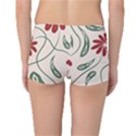  Folk flowers floral art print Flowers abstract art  Reversible Boyleg Bikini Bottoms View2