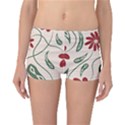  Folk flowers floral art print Flowers abstract art  Reversible Boyleg Bikini Bottoms View3