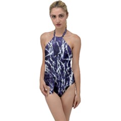Abstract Light Games 5 Go With The Flow One Piece Swimsuit by DimitriosArt