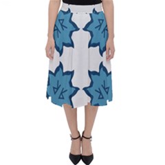 Abstract Pattern Geometric Backgrounds   Classic Midi Skirt by Eskimos