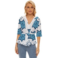 Abstract Pattern Geometric Backgrounds   Lightweight Drawstring Hooded Top by Eskimos