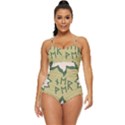 Abstract pattern geometric backgrounds   Retro Full Coverage Swimsuit View1