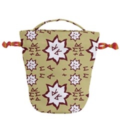 Abstract Pattern Geometric Backgrounds   Drawstring Bucket Bag by Eskimos