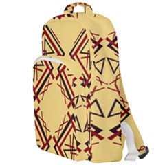 Abstract Pattern Geometric Backgrounds   Double Compartment Backpack by Eskimos