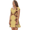 Abstract pattern geometric backgrounds   Short Sleeve Tiered Mini Dress View2