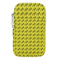 Fern Pattern 2 Yellow Waist Pouch (small) by violetheavensky