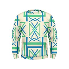 Abstract Pattern Geometric Backgrounds   Kids  Sweatshirt by Eskimos