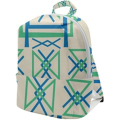 Abstract Pattern Geometric Backgrounds   Zip Up Backpack by Eskimos