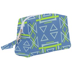 Abstract Pattern Geometric Backgrounds   Wristlet Pouch Bag (large) by Eskimos