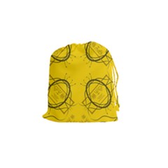 Abstract Pattern Geometric Backgrounds   Drawstring Pouch (small) by Eskimos