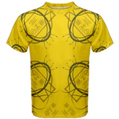 Abstract Pattern Geometric Backgrounds   Men s Cotton Tee by Eskimos