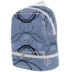 Abstract Pattern Geometric Backgrounds   Zip Bottom Backpack by Eskimos