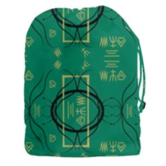 Abstract Pattern Geometric Backgrounds   Drawstring Pouch (3xl) by Eskimos