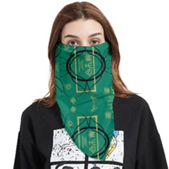 Abstract Pattern Geometric Backgrounds   Face Covering Bandana (triangle) by Eskimos