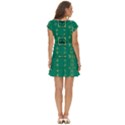 Abstract pattern geometric backgrounds   Short Sleeve Tiered Mini Dress View4