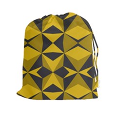 Abstract Pattern Geometric Backgrounds   Drawstring Pouch (2xl) by Eskimos